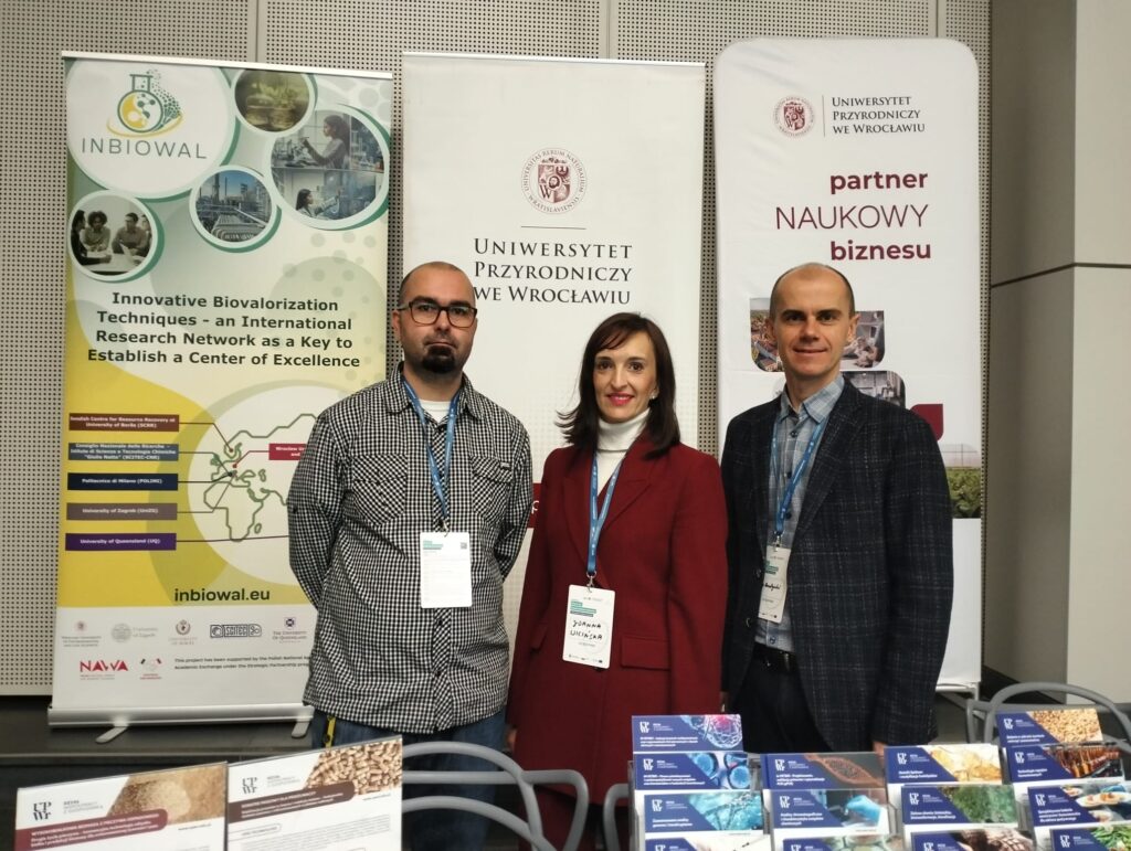 UPWr and INBIOWAL was represented (from left to right) by: Dr Witold Pietrzak, Dr Joanna Wicińska, and Dr Filip Boratyński